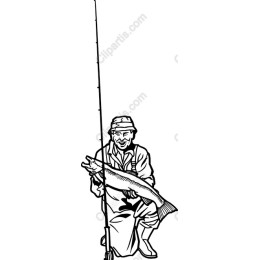 Fisherman with Catch
