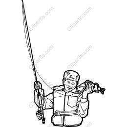 Joyful Young Angler