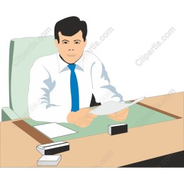Businessman at Desk