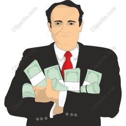 Businessman Holding Cash