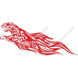 Dynamic Red Tiger