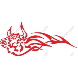 Dynamic Red Bull Flame