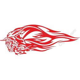 Red Flame Lion