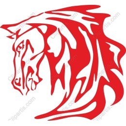 Red Horse - Majestic Equine Clipart