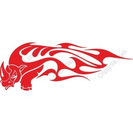 Red Flame Rhino