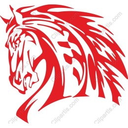 Fierce Red Stallion