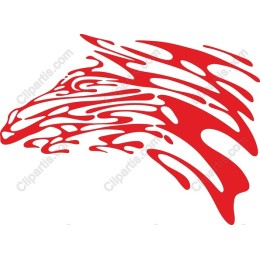 Stunning Abstract Red Flame