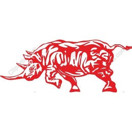 Red Rhinoceros Artistic