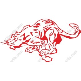 Dynamic Red Panther