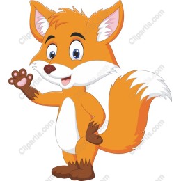 Charming Cartoon Fox