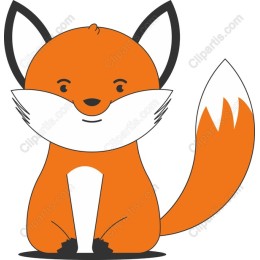 Charming Cartoon Fox