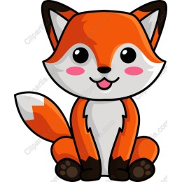Cheerful Cartoon Fox