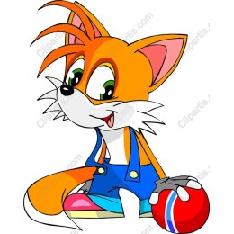 Playful Cartoon Fox