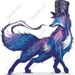 Whimsical Fox in Top Hat