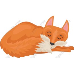 Cozy Sleeping Fox
