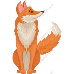 Charming Cartoon Fox