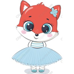 Charming Cute Fox Character