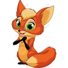 Charming Cartoon Fox