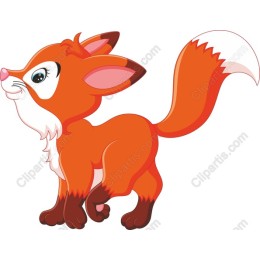 Charming Cartoon Fox