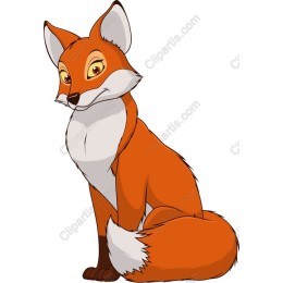 Charming Cartoon Fox