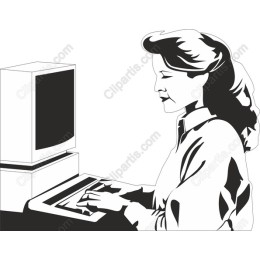 Vintage Office Worker
