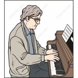 Elderly Pianist
