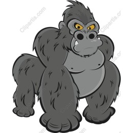 Fierce Cartoon Gorilla