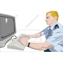 Focused Police Officer