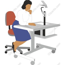 Thoughtful Woman at Desk