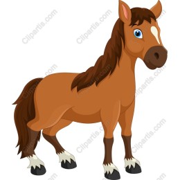 Charming Cartoon Horse