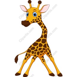 Adorable Cartoon Giraffe