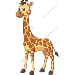 Cheerful Cartoon Giraffe