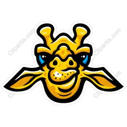 Playful Giraffe Cartoon