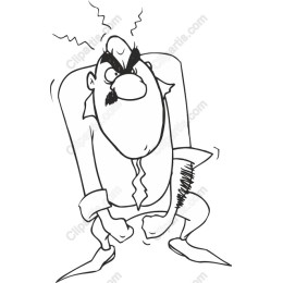 Comically Angry Man