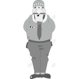 Quirky Cartoon Police Officer