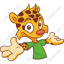 Cheerful Cartoon Leopard Character
