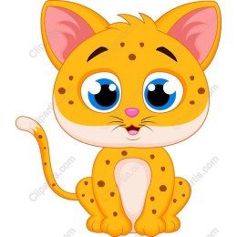 Charming Cartoon Orange Kitten