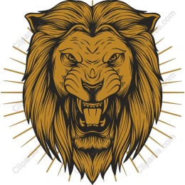 Fierce Lion Head