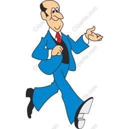 Dapper Blue Suit Character