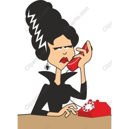 Vintage Chic Phone Lady