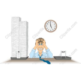 Overwhelmed Office Worker
