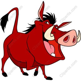 Cheerful Wild Boar