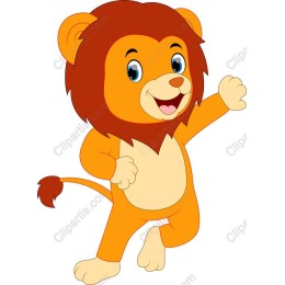 Playful Cartoon Lion