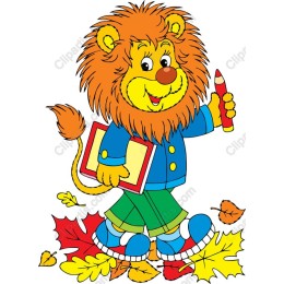 Cheerful Lion Character