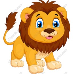 Adorable Cartoon Lion