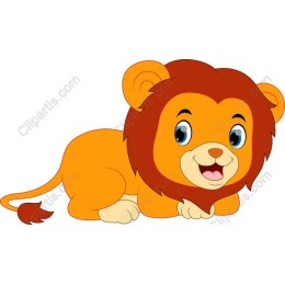 Cheerful Cartoon Lion