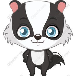 Cute Cartoon Badger