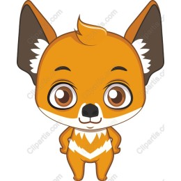 Charming Cartoon Fox