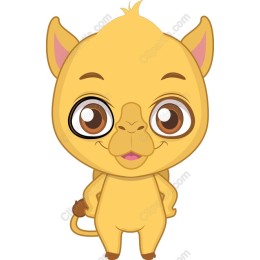Adorable Cartoon Camel
