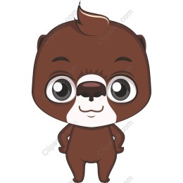 Cute Cartoon Otter